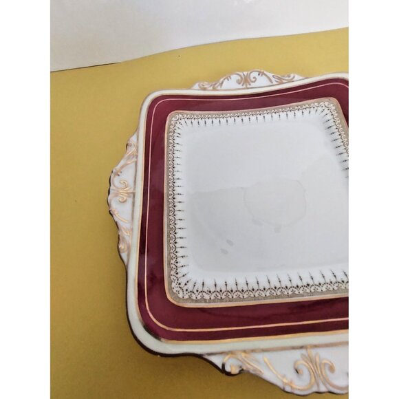 Vintage Paragon Square Cake/Dessert Plate 9 1/4" RARE 1950's - Picture 2 of 10